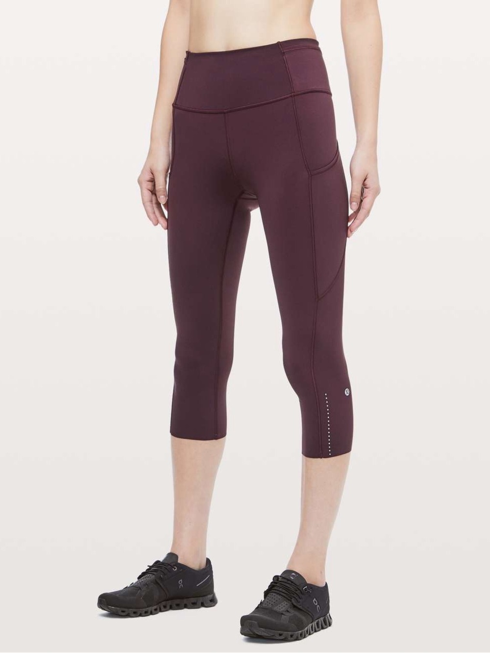 Lululemon Fast & Free Crop II 19” Leggings in Dark Adobe – Size 12